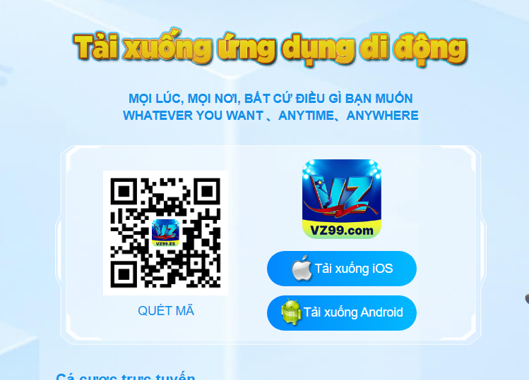 Tải app vz99 về điện thoại